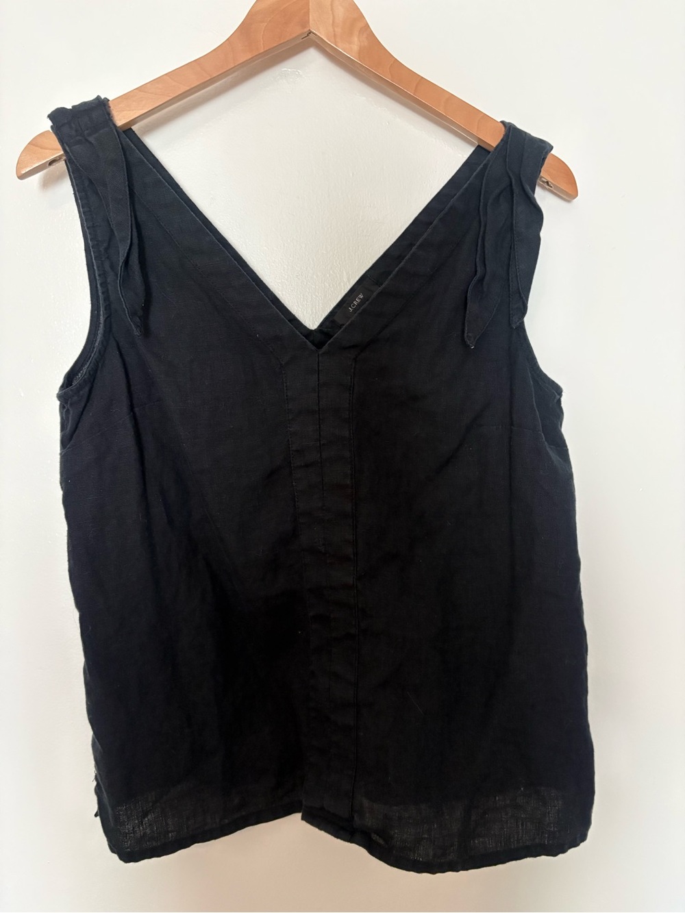 J.Crew Linen top in black size small
